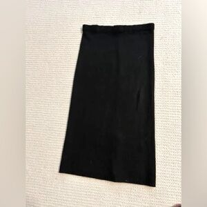 Vintage Medium Black Ribbed Skirt